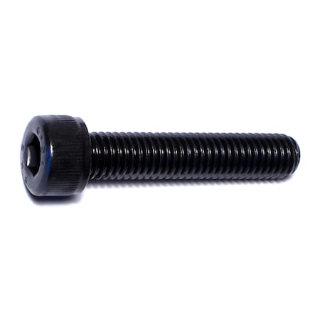 Midwest Fastener M8-1.25 Socket Head Cap Screw, Socket, Black Oxide Steel, 40 mm Length, 5 PK 62498
